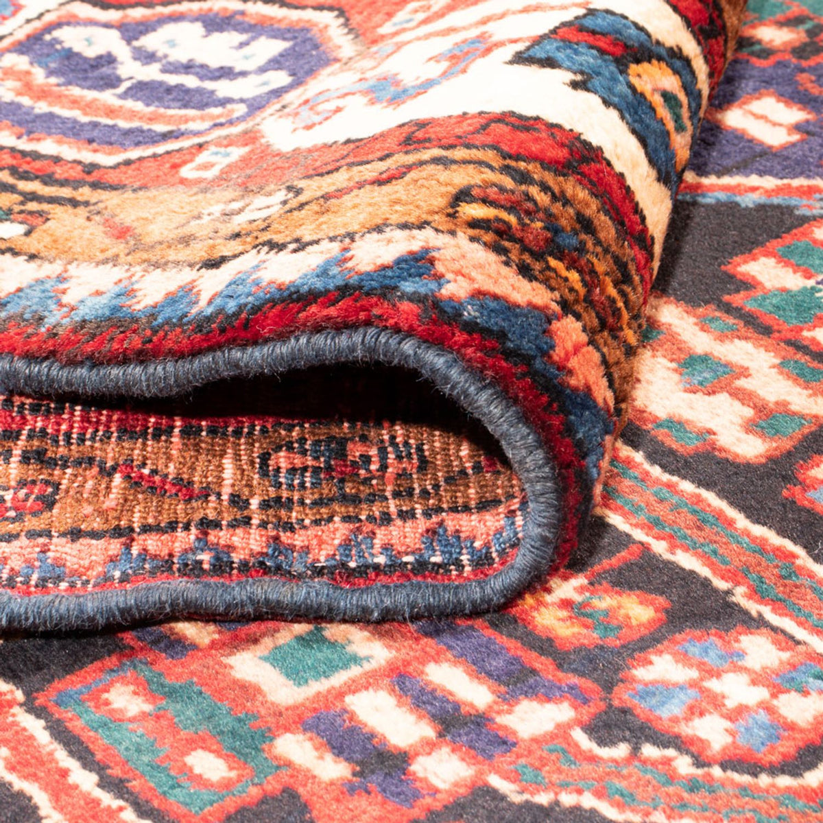 Persisk matta - Nomadic - 285 x 164 cm - mörkblå