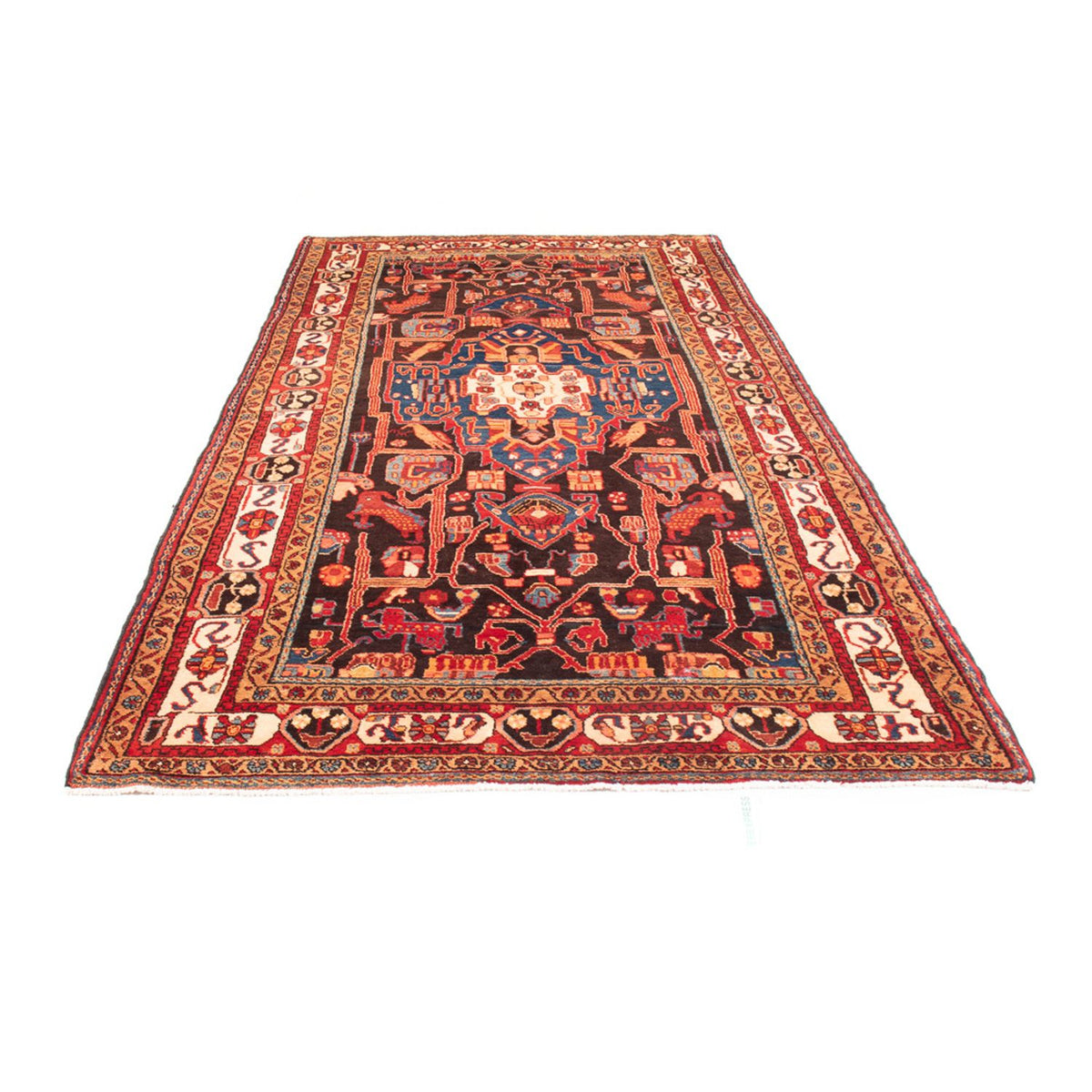 Persisk matta - Nomadic - 313 x 160 cm - mörkblå