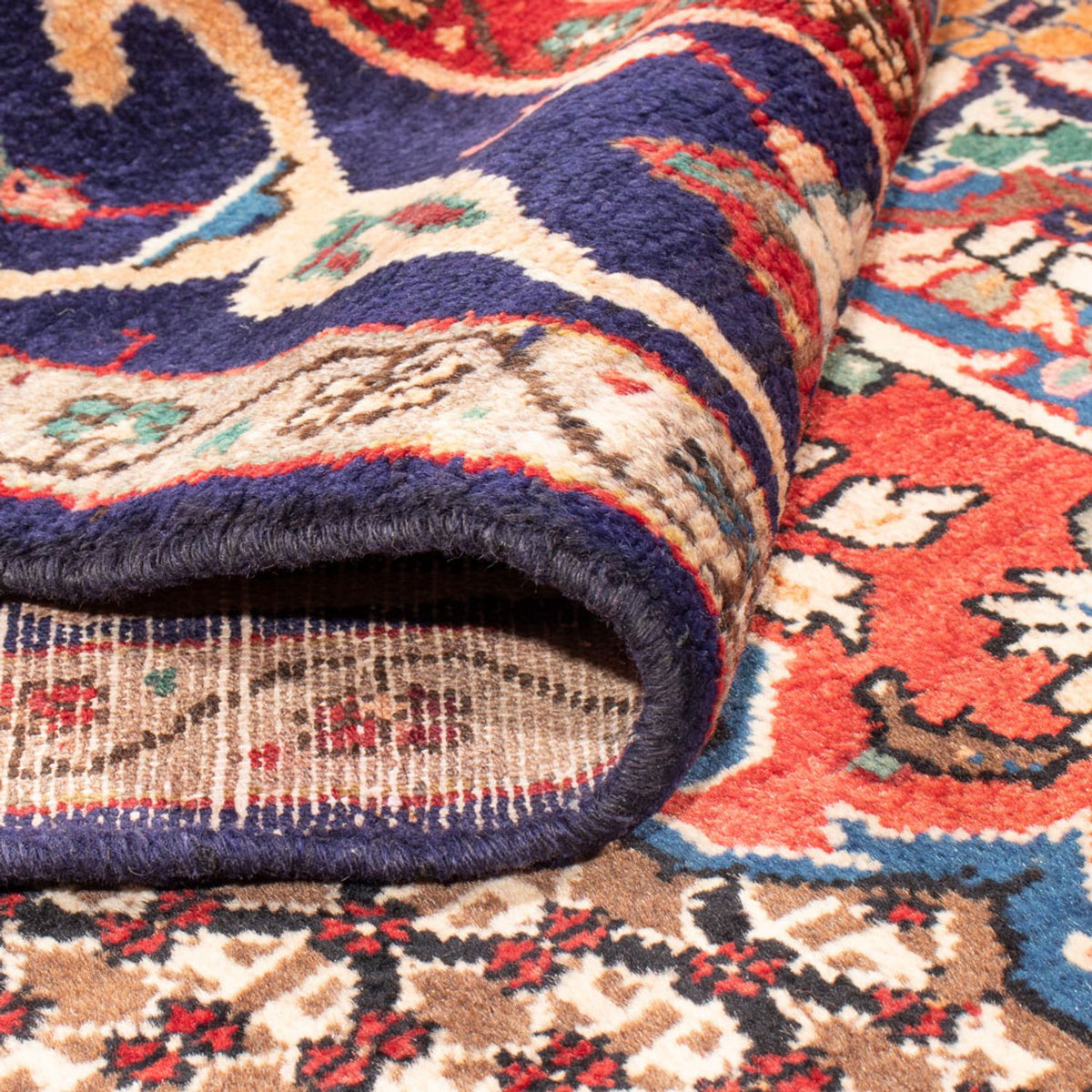 Persisk matta - Nomadic - 298 x 155 cm - mörkblå