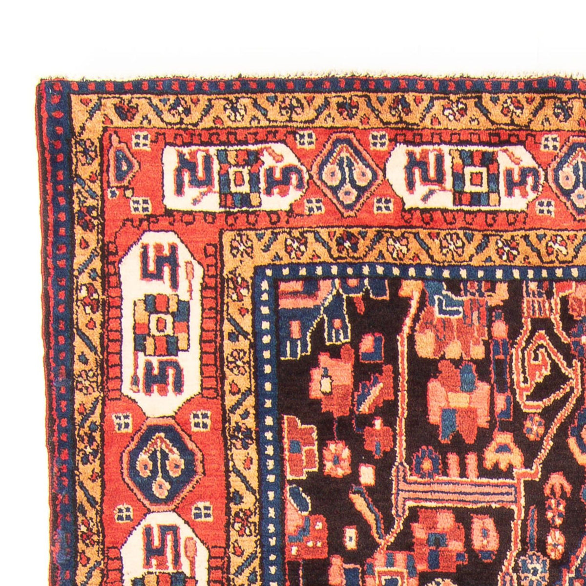 Persisk matta - Nomadic - 287 x 155 cm - mörkblå