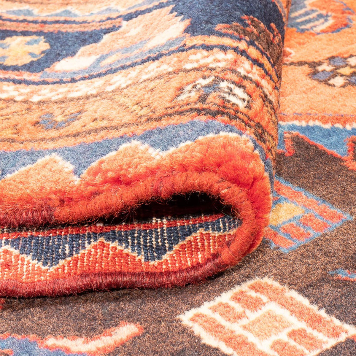 Persisk matta - Nomadic - 287 x 176 cm - mörkblå