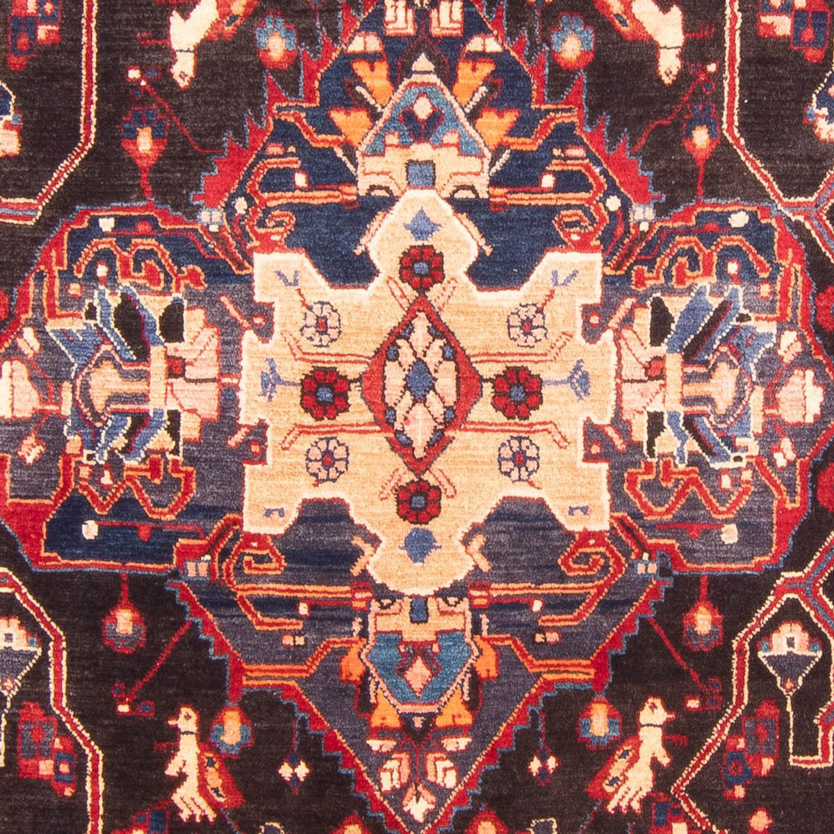 Persisk matta - Nomadic - 320 x 163 cm - mörkblå