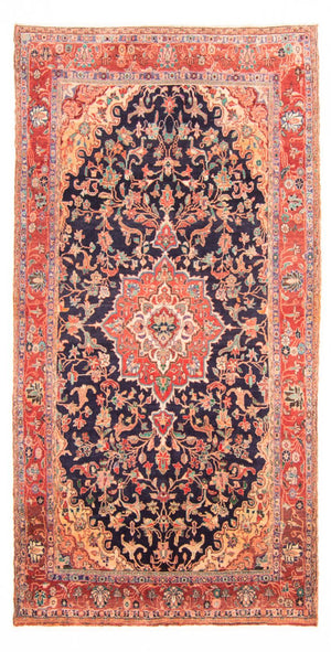 Persisk matta - Nomadic - 295 x 157 cm - mörkblå