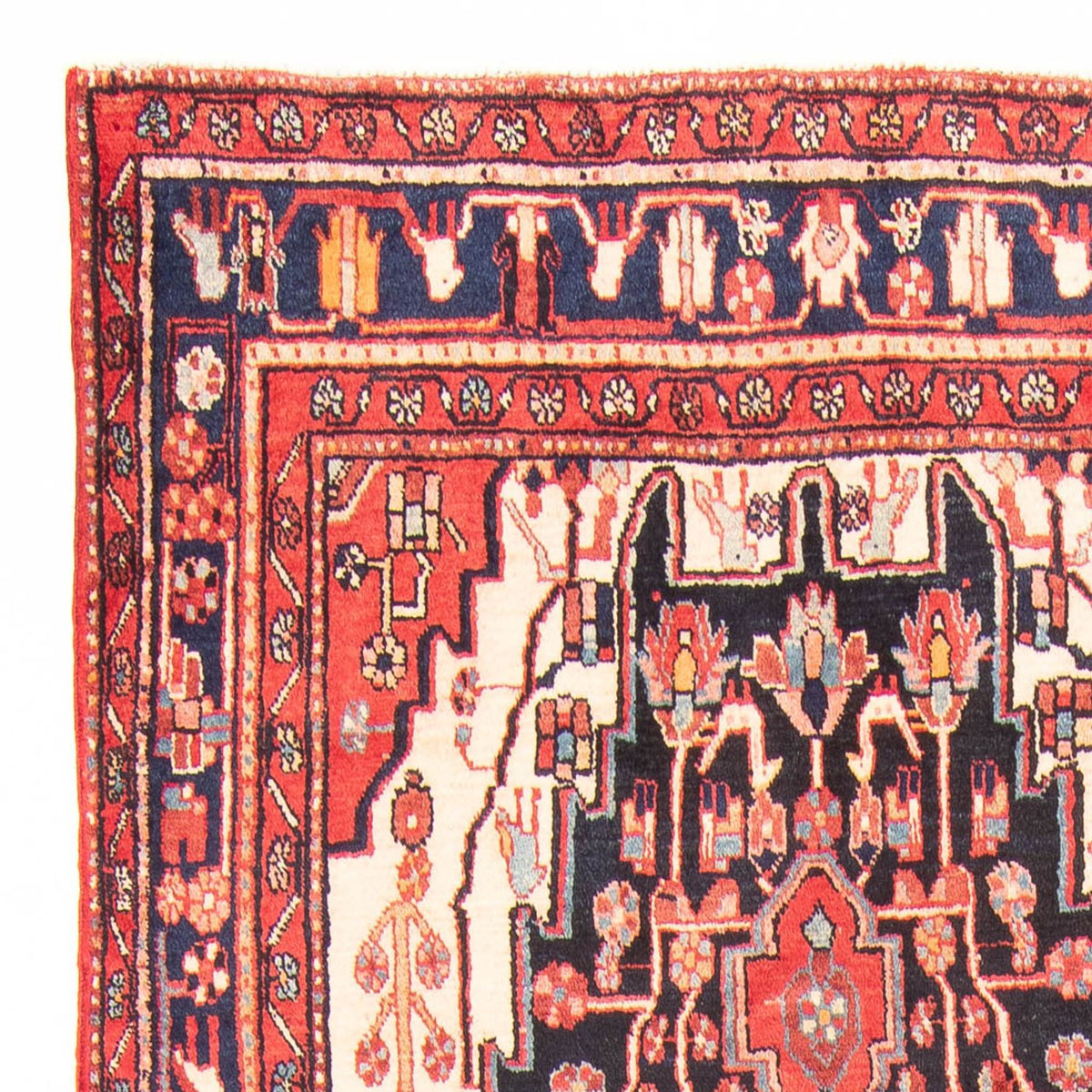 Persisk matta - Nomadic - 335 x 150 cm - mörkblå