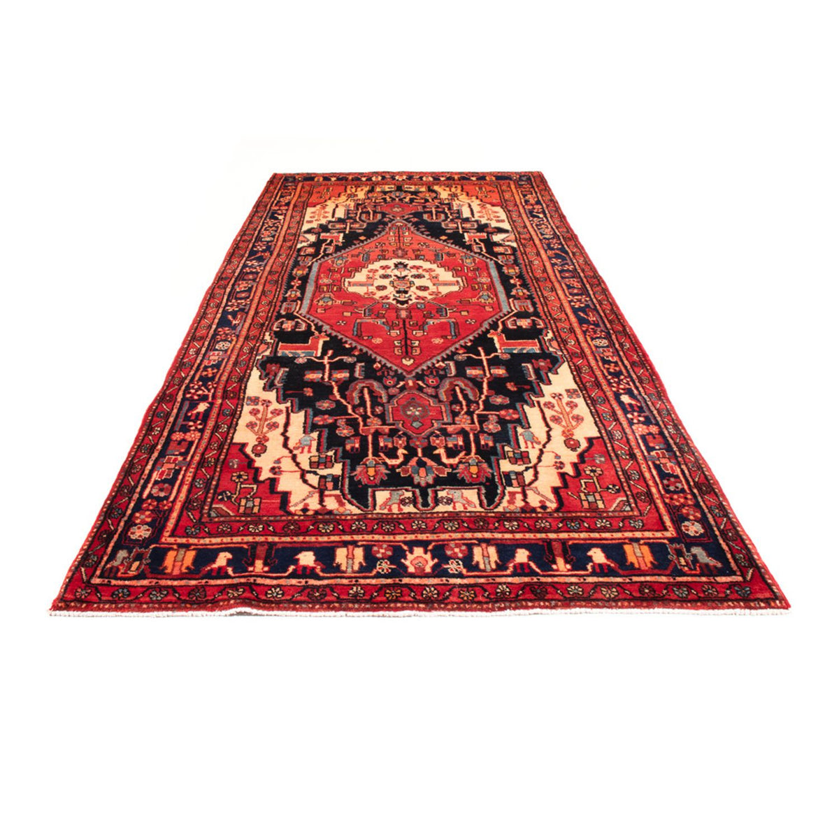 Persisk matta - Nomadic - 335 x 150 cm - mörkblå