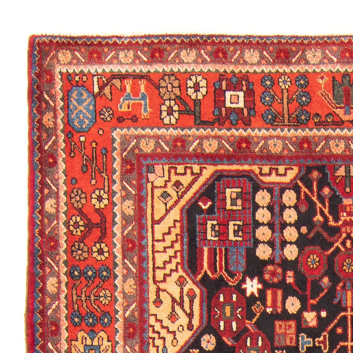 Persisk matta - Nomadic - 295 x 160 cm - mörkblå