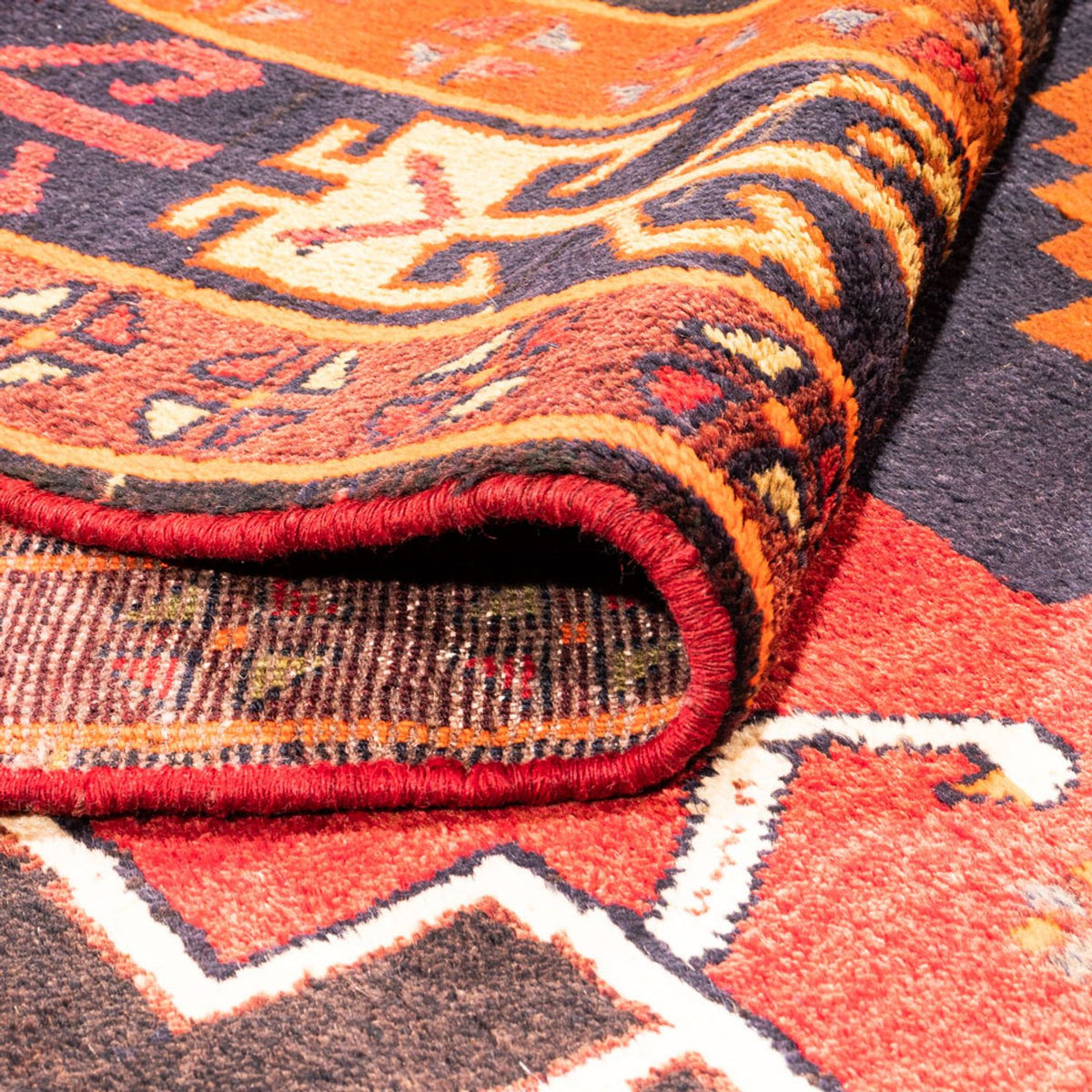 Persisk matta - Nomadic - 303 x 162 cm - mörkblå