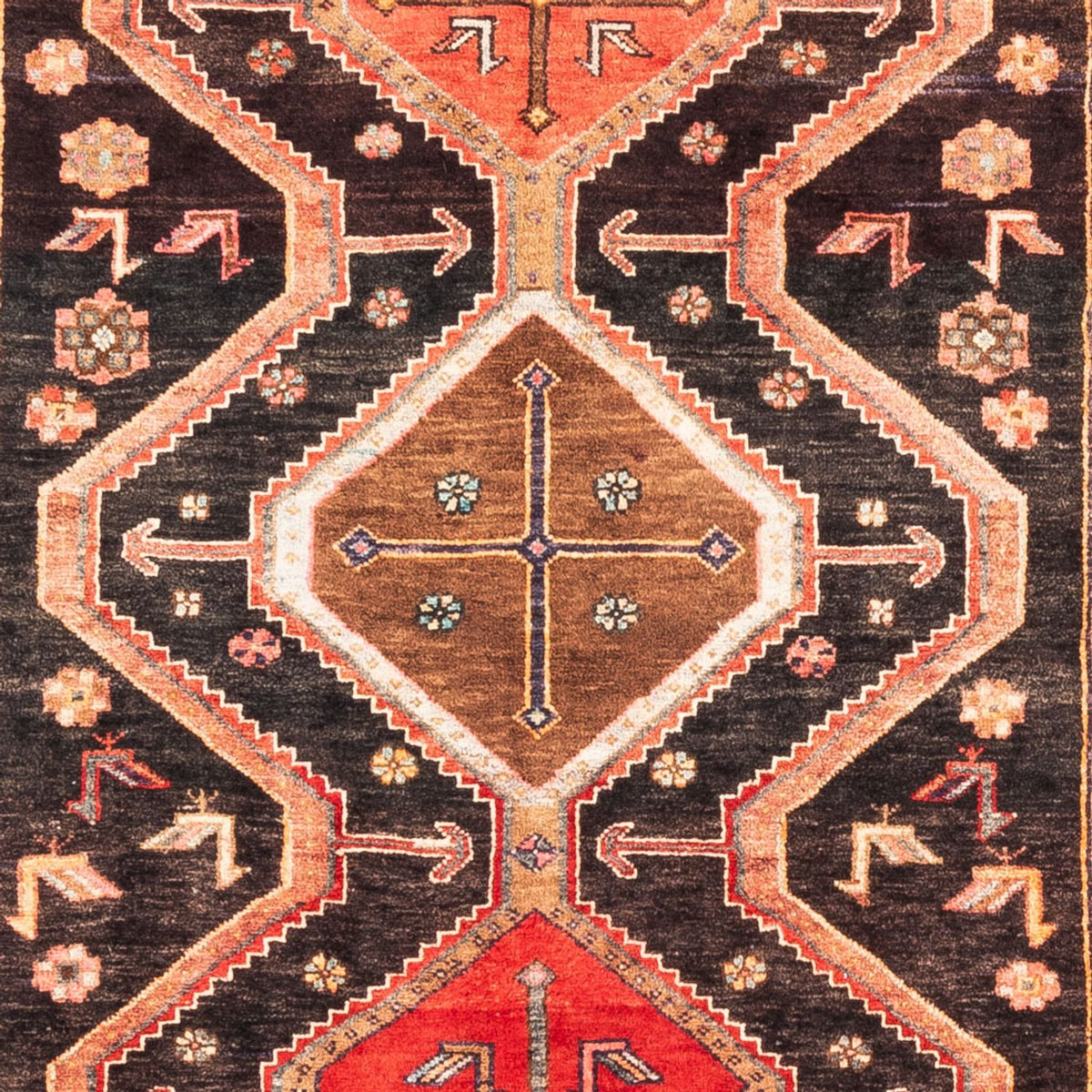 Persisk matta - Nomadic - 296 x 153 cm - mörkblå