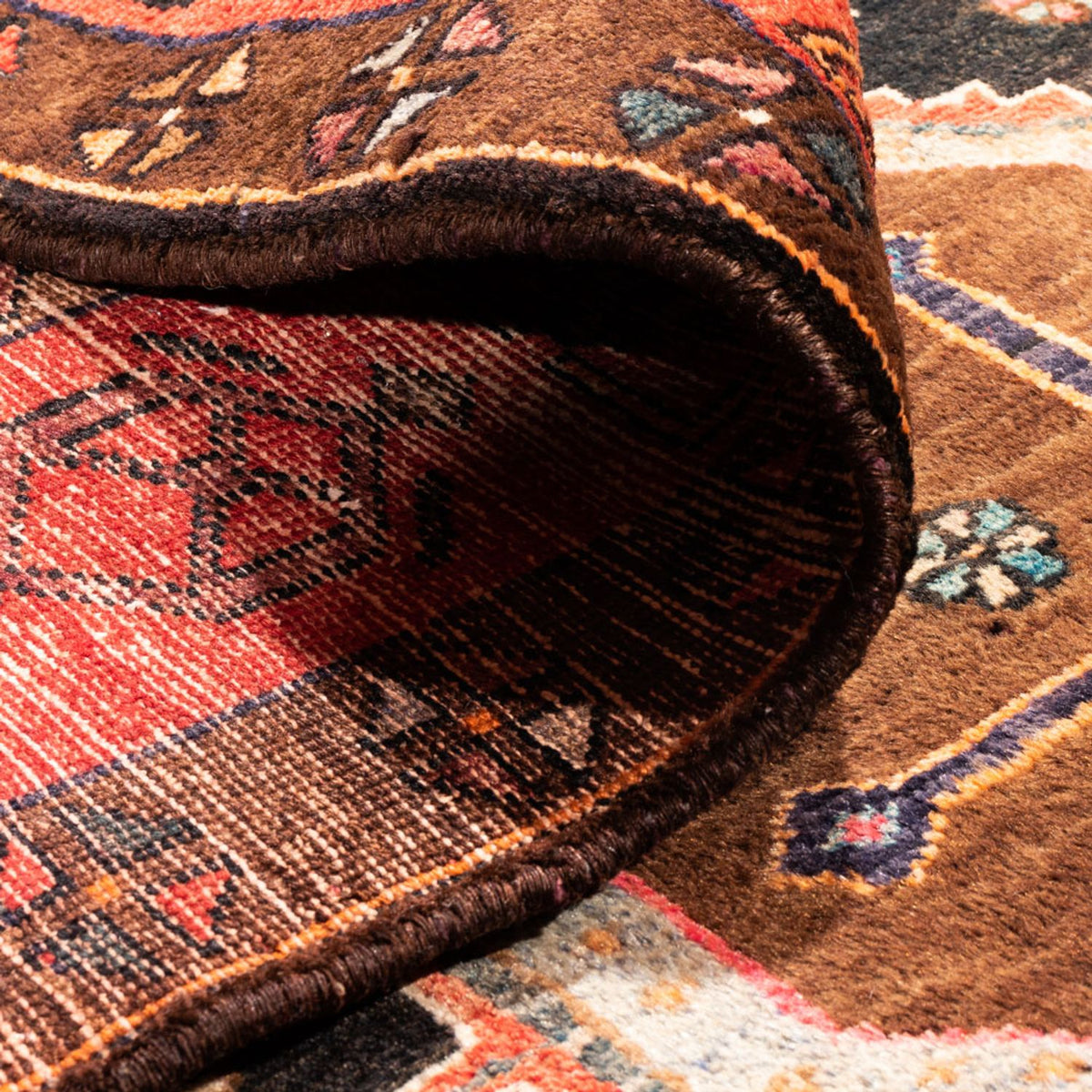 Persisk matta - Nomadic - 296 x 153 cm - mörkblå