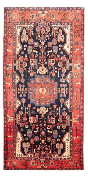 Persisk matta - Nomadic - 300 x 156 cm - mörkblå