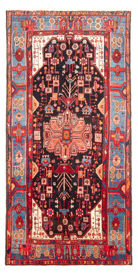 Persisk matta - Nomadic - 312 x 153 cm - mörkblå