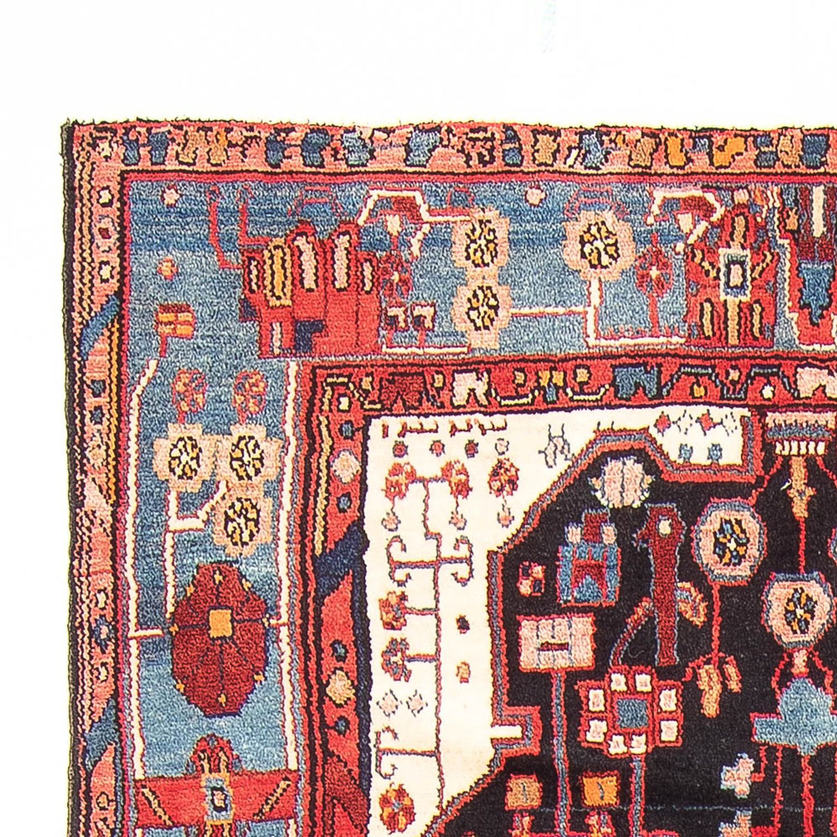 Persisk matta - Nomadic - 312 x 153 cm - mörkblå