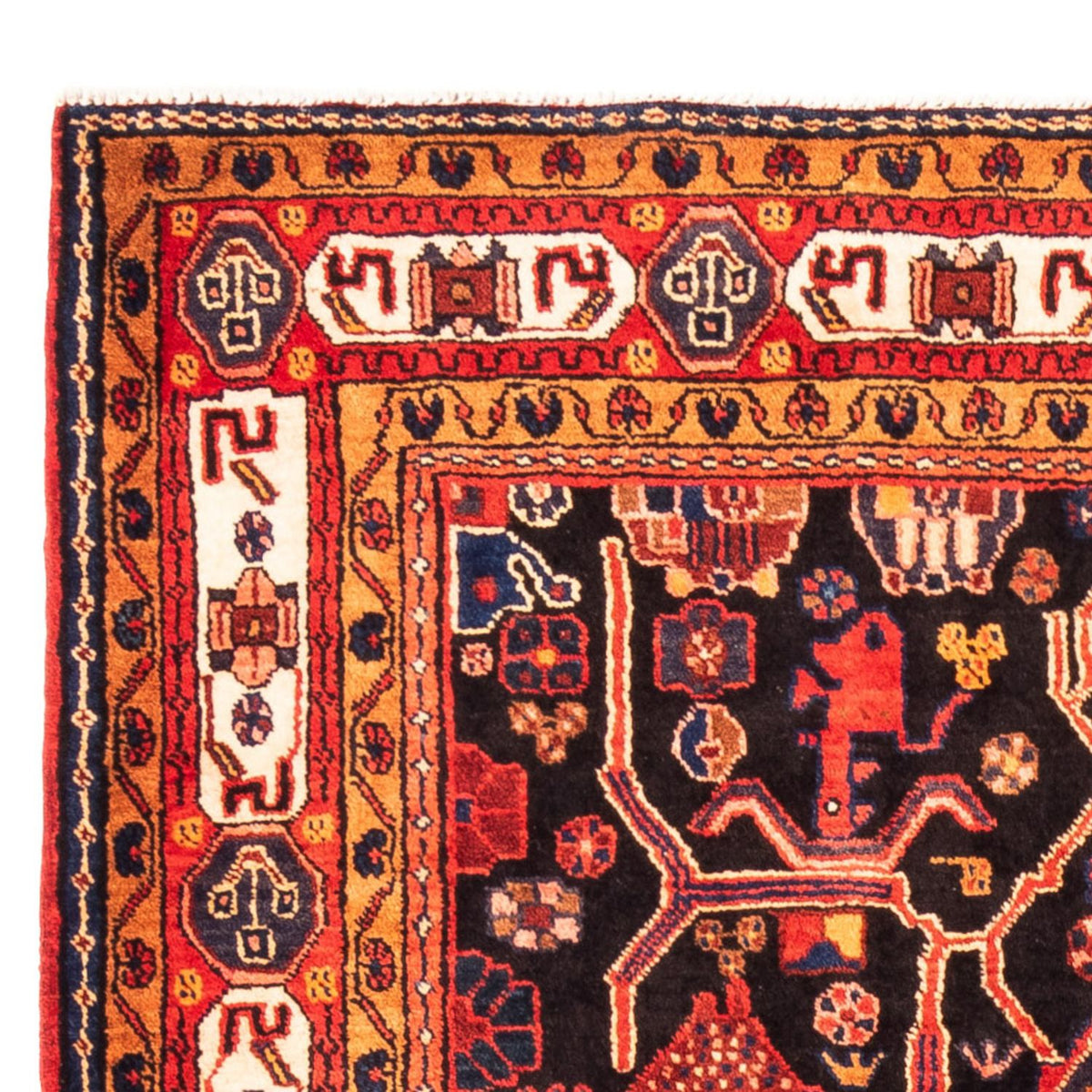 Persisk matta - Nomadic - 280 x 172 cm - mörkblå