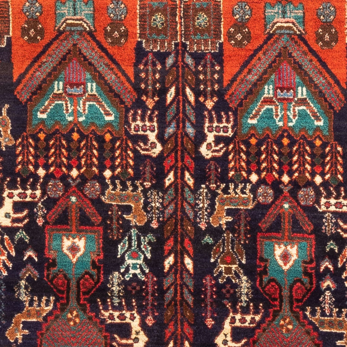 Persisk matta - Nomadic - 165 x 103 cm - bordeaux röd