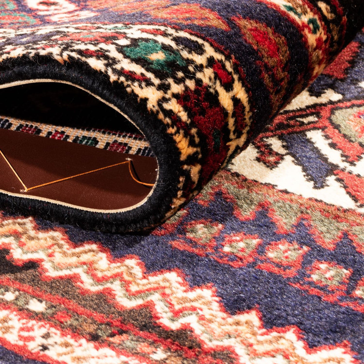 Persisk matta - Nomadic - 150 x 108 cm - bordeaux röd