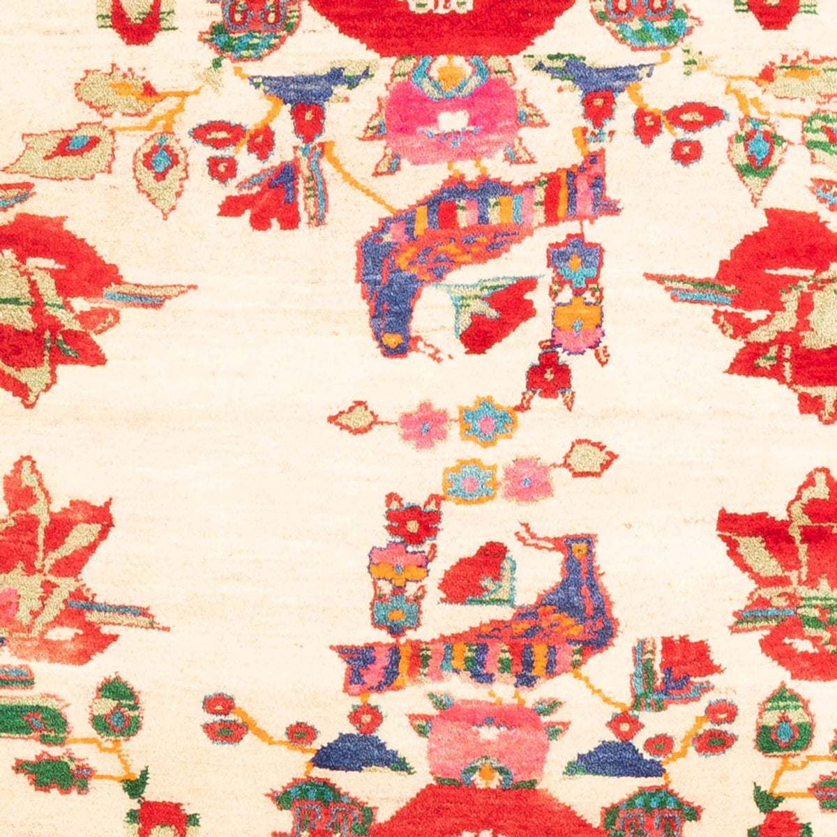 Persisk matta - Nomadic - 145 x 113 cm - grädde