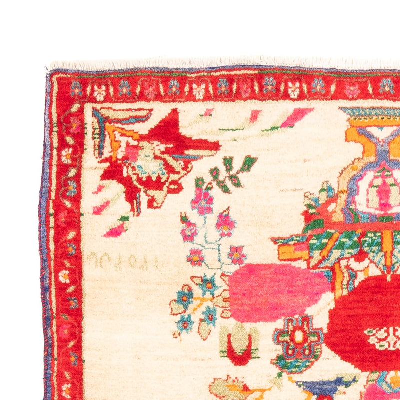 Persisk matta - Nomadic - 145 x 113 cm - grädde