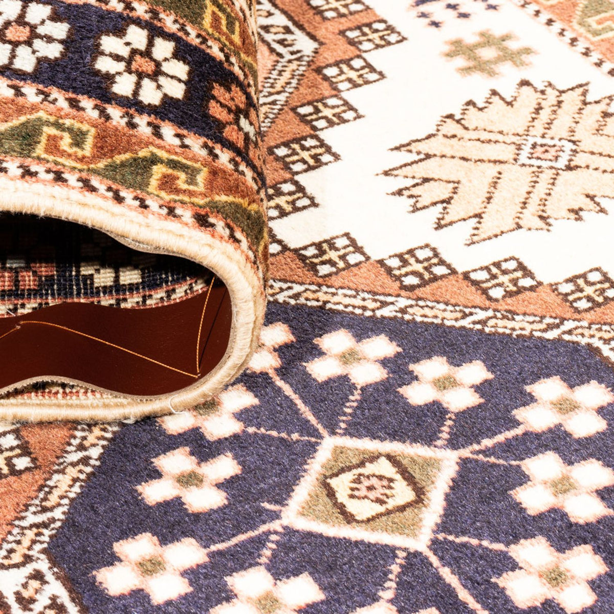 Persisk matta - Nomadic - 148 x 80 cm - grädde