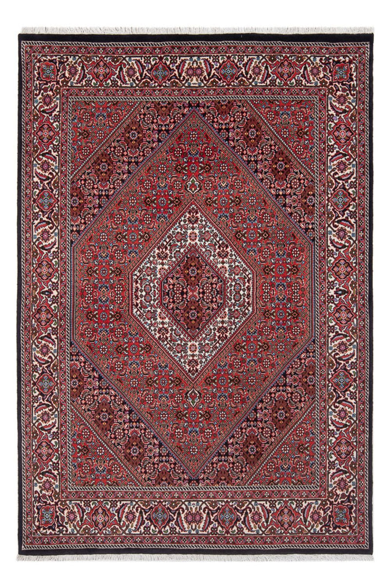 Persisk matta - Bijar - Royal - 207 x 142 cm - mörkröd