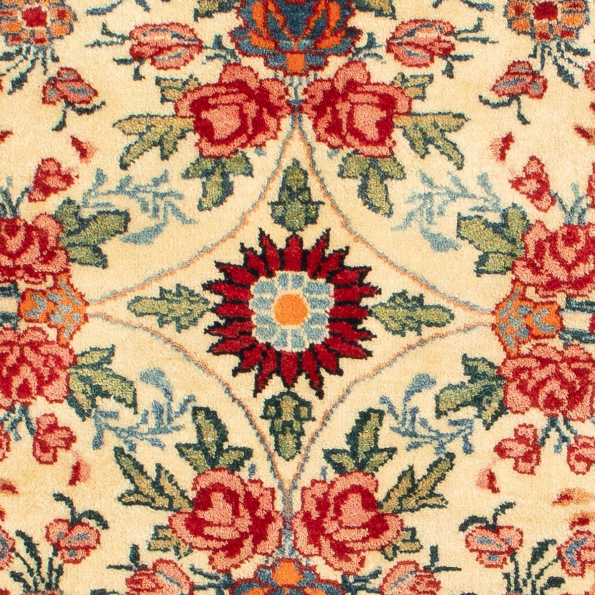 Persisk matta - Bijar - Royal kvadrat  - 70 x 70 cm - grädde