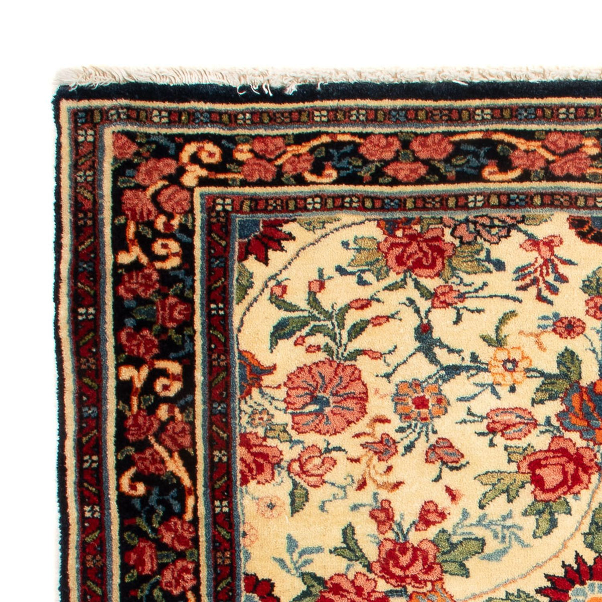 Persisk matta - Bijar - Royal kvadrat  - 70 x 70 cm - grädde