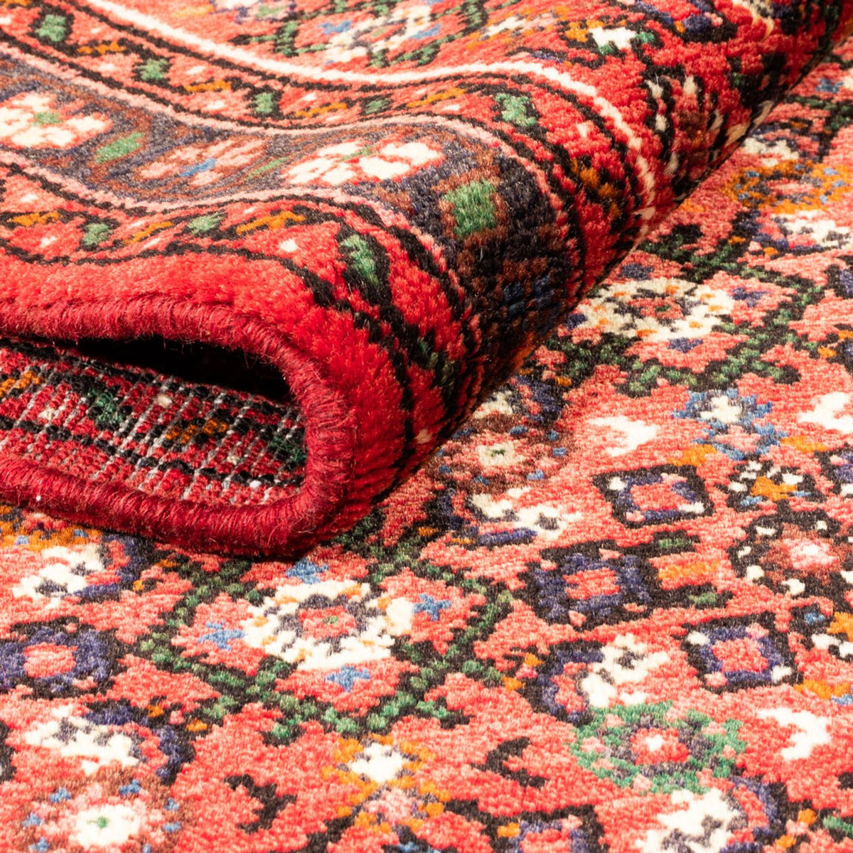 Persisk matta - Nomadic - 158 x 100 cm - mörkröd