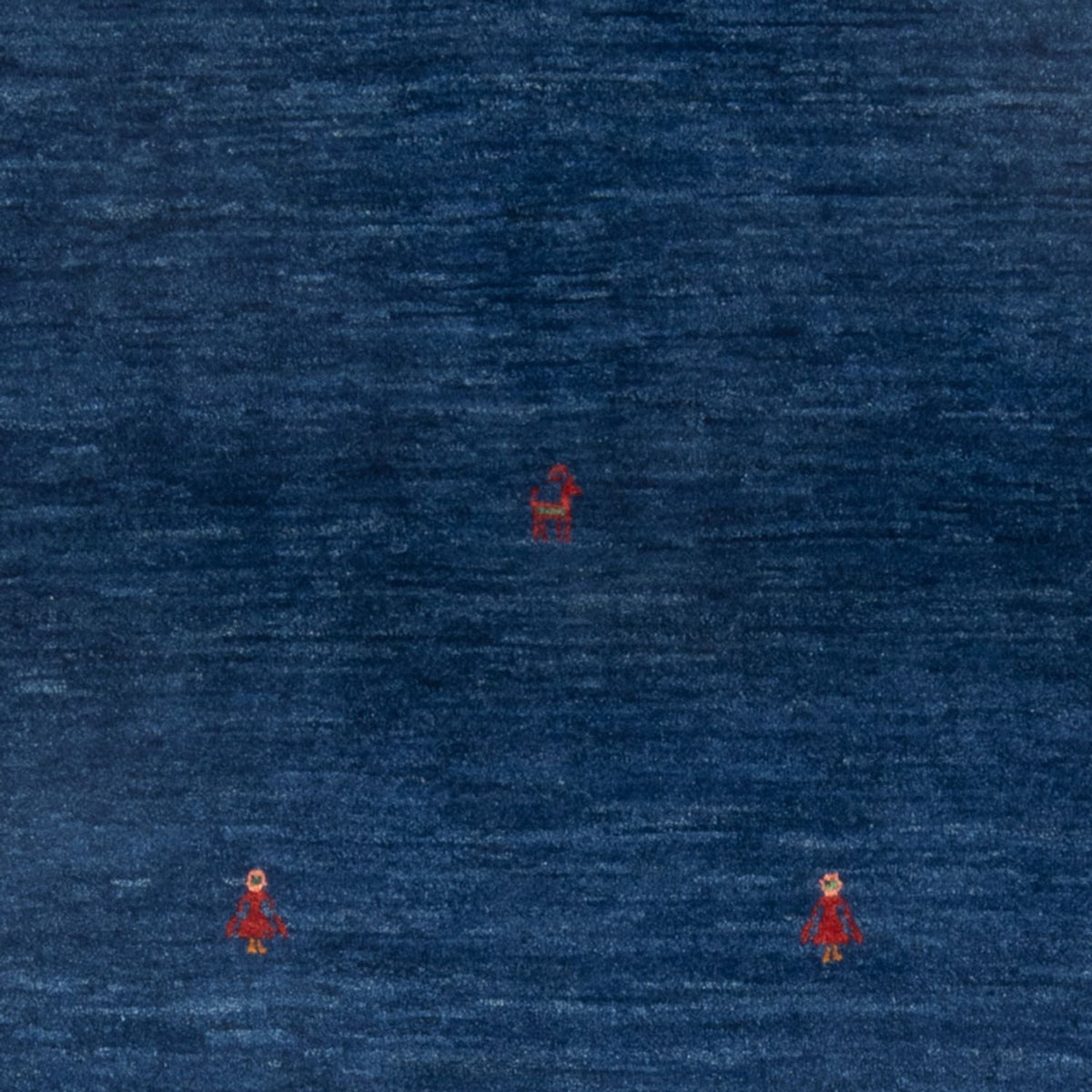 Gabbeh-matta - persisk - 162 x 100 cm - mörkblå