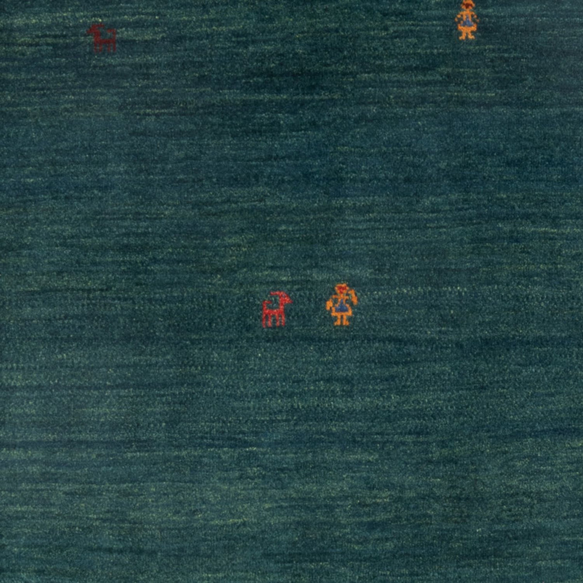 Gabbeh-matta - persisk - 160 x 104 cm - bensinblå