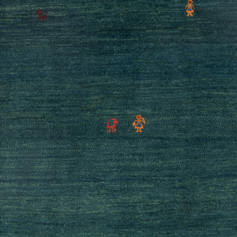 Gabbeh-matta - persisk - 160 x 104 cm - bensinblå