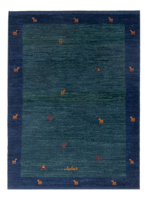 Gabbeh-matta - persisk - 139 x 100 cm - bensinblå