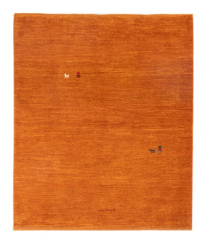 Gabbeh-matta - persisk - 128 x 100 cm - orange