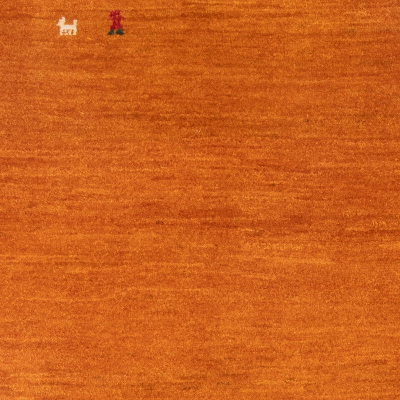 Gabbeh-matta - persisk - 128 x 100 cm - orange