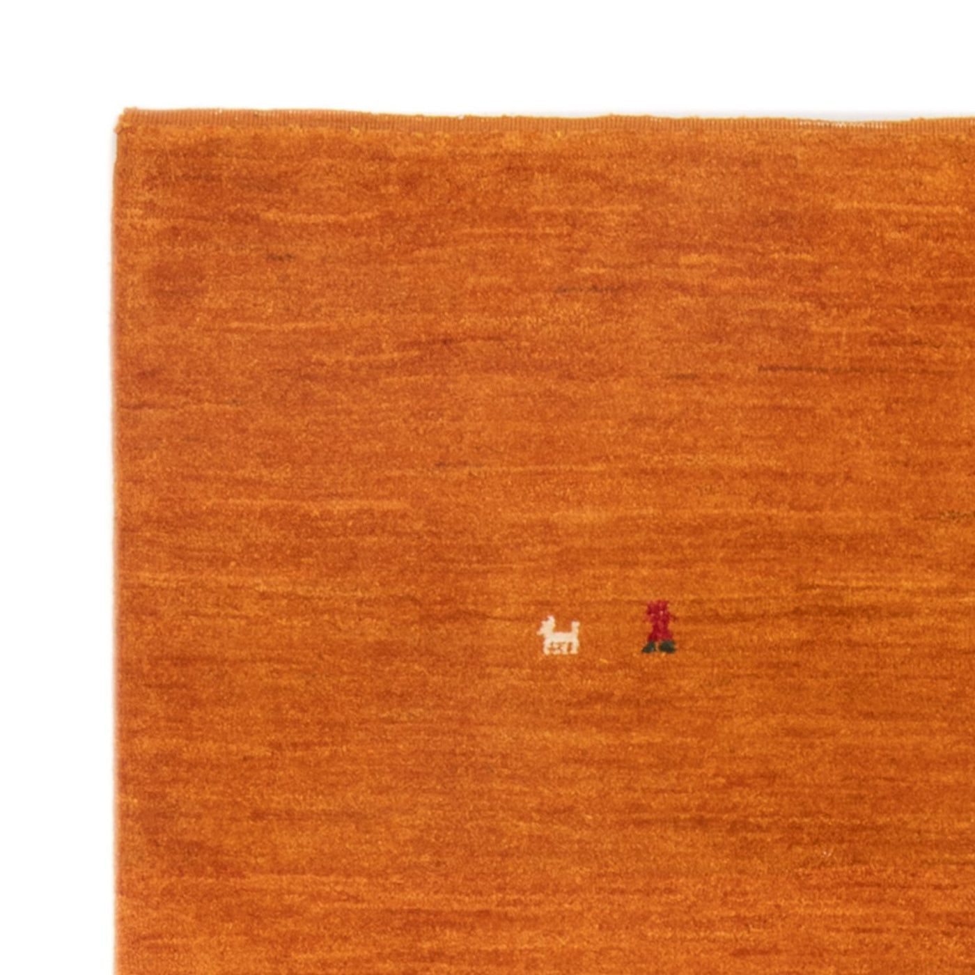Gabbeh-matta - persisk - 128 x 100 cm - orange