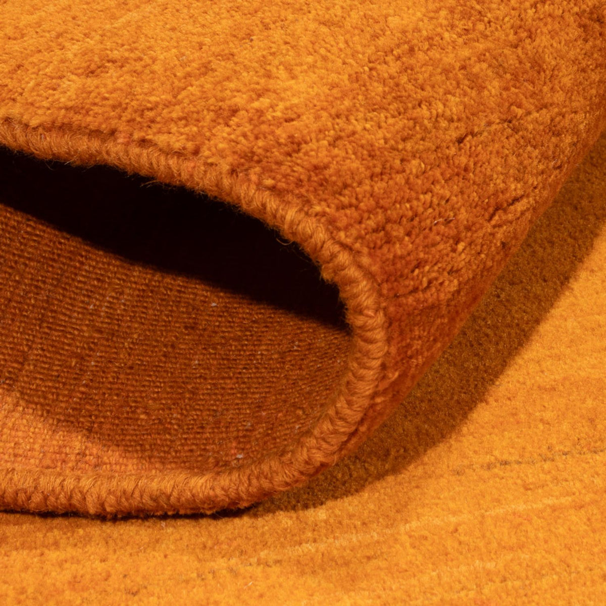 Gabbeh-matta - persisk - 128 x 100 cm - orange