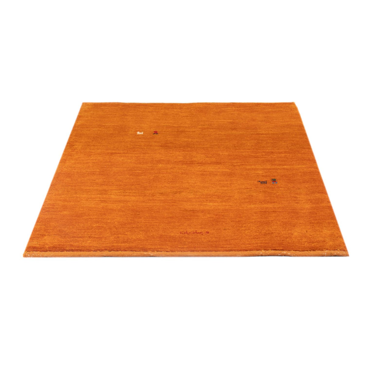 Gabbeh-matta - persisk - 128 x 100 cm - orange
