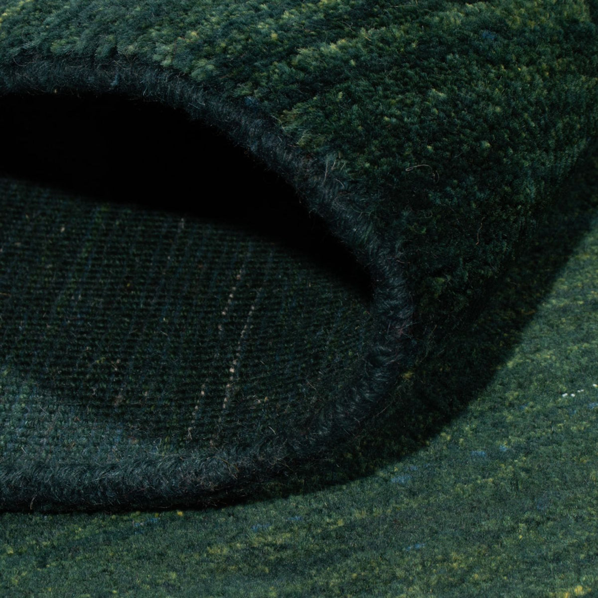Gabbeh-matta - persisk - 157 x 109 cm - mörkgrön