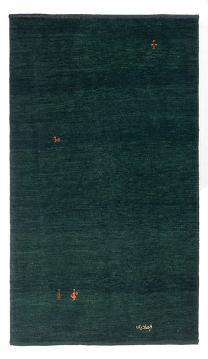 Gabbeh-matta - persisk - 178 x 115 cm - mörkgrön