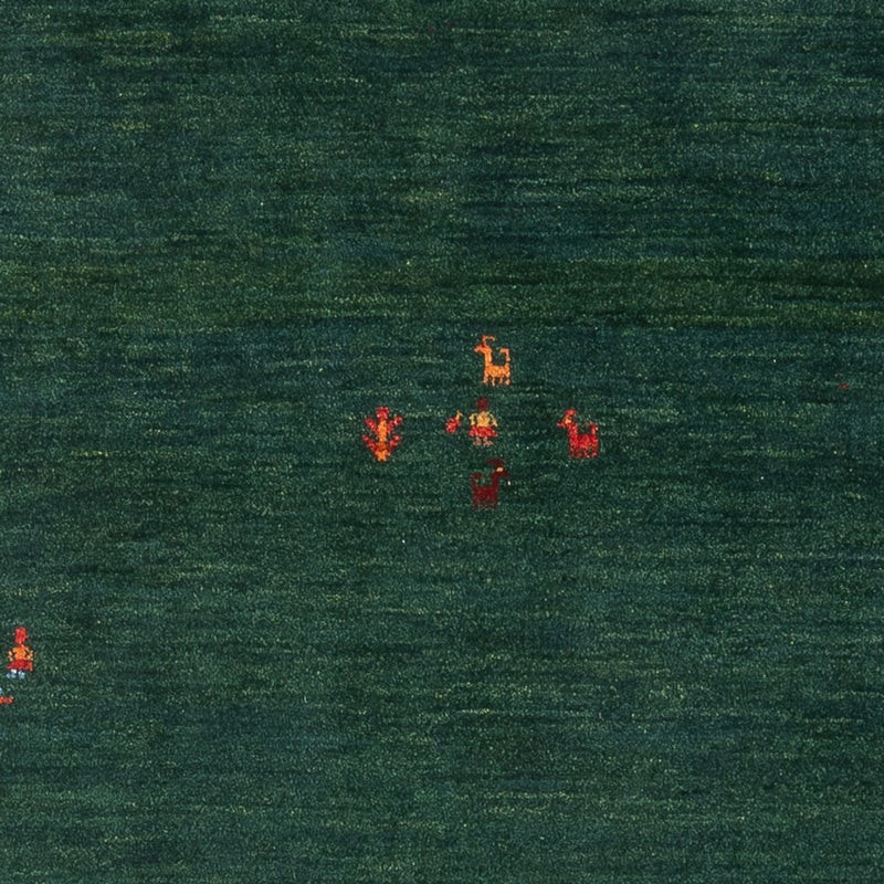 Gabbeh-matta - persisk - 175 x 122 cm - mörkgrön