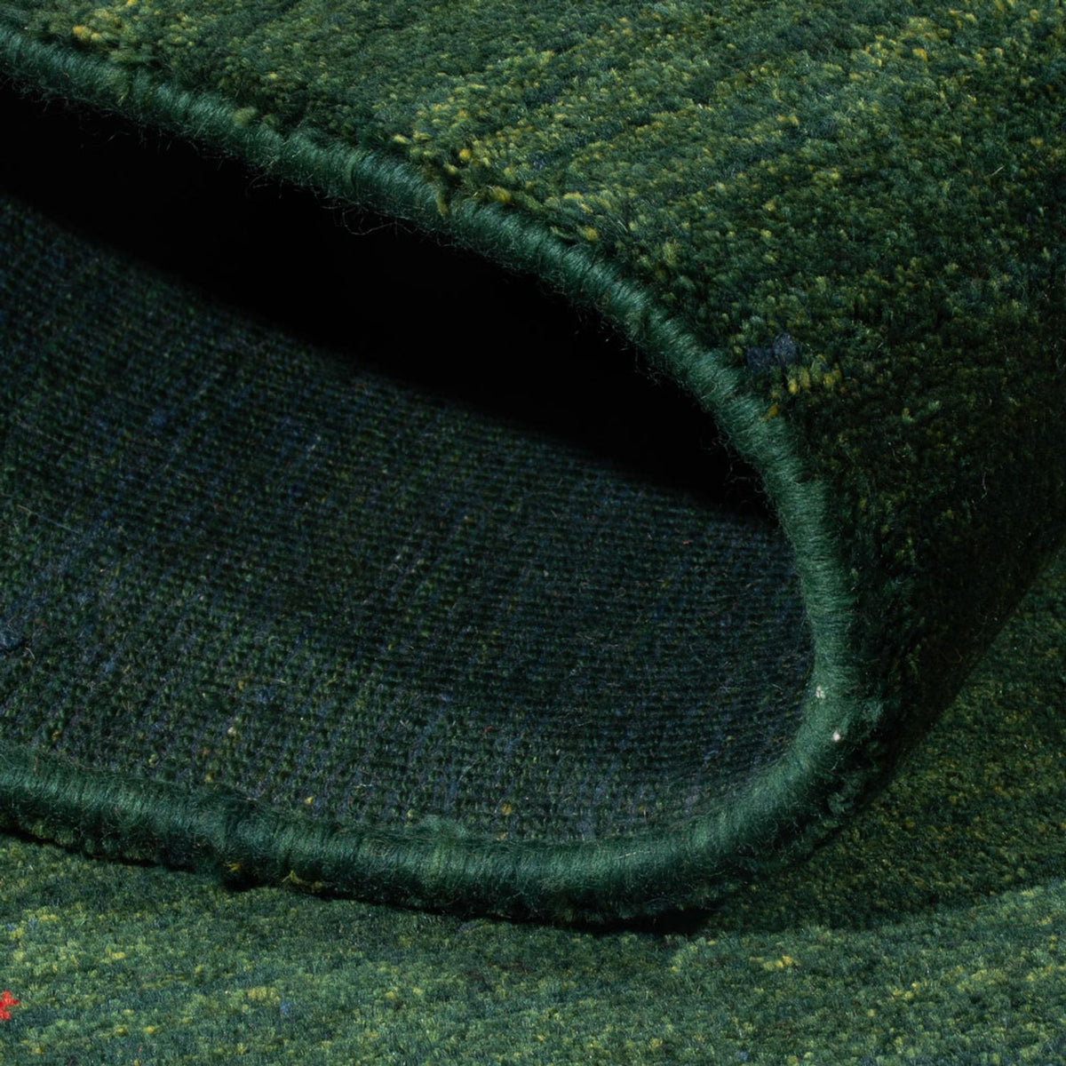 Gabbeh-matta - persisk - 183 x 115 cm - mörkgrön