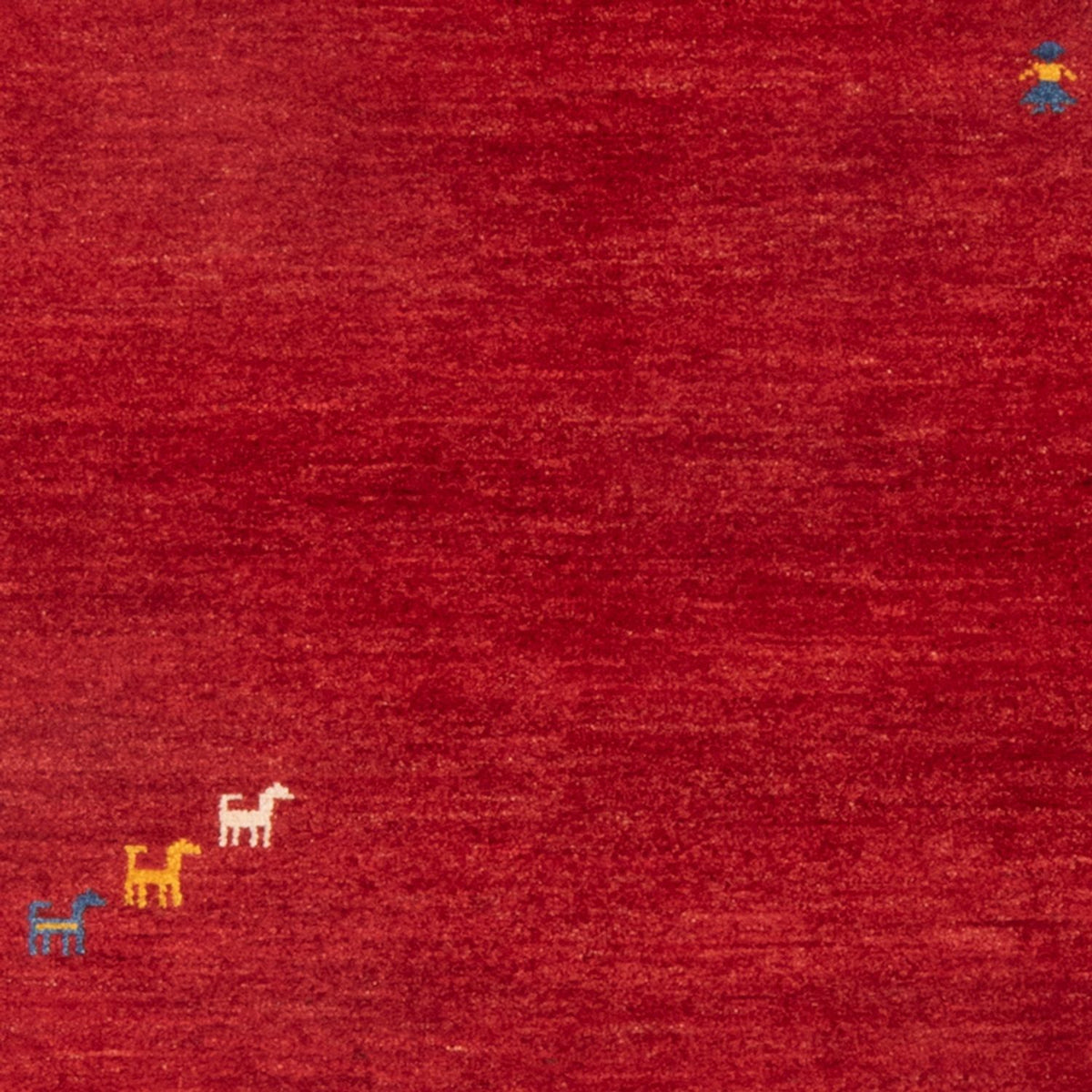 Gabbeh-matta - persisk - 145 x 103 cm - röd