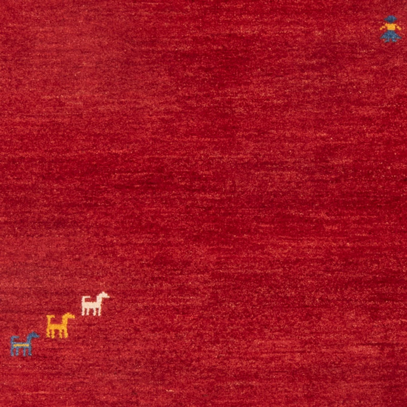 Gabbeh-matta - persisk - 145 x 103 cm - röd