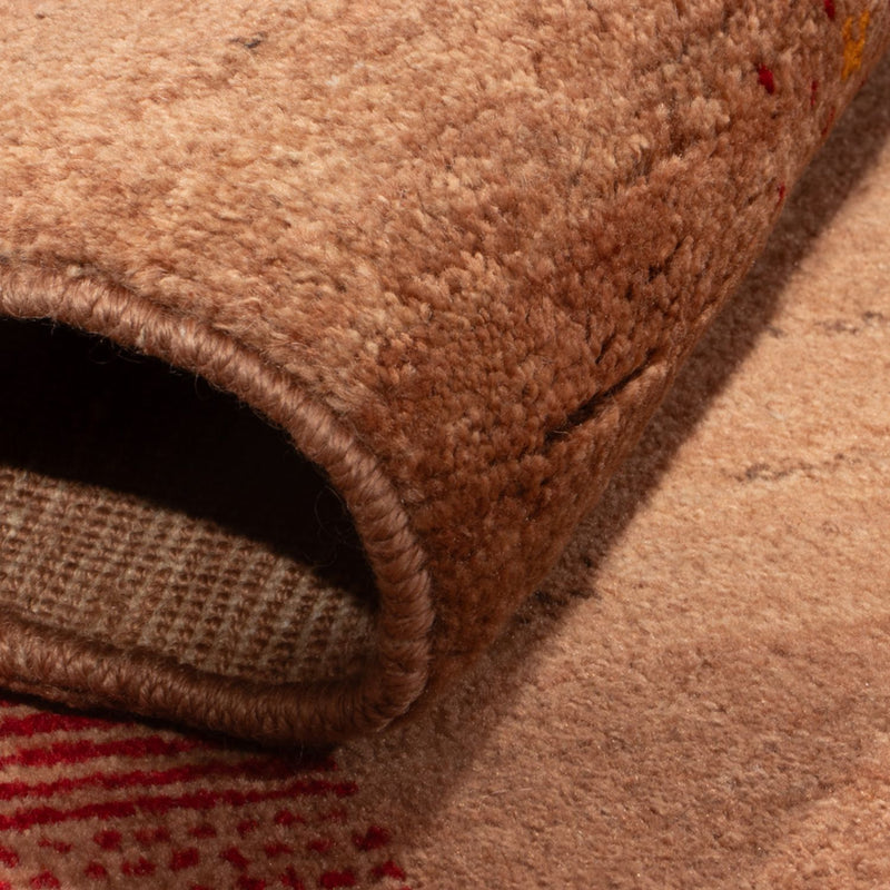 Gabbeh-matta - persisk - 161 x 104 cm - ljusbrun