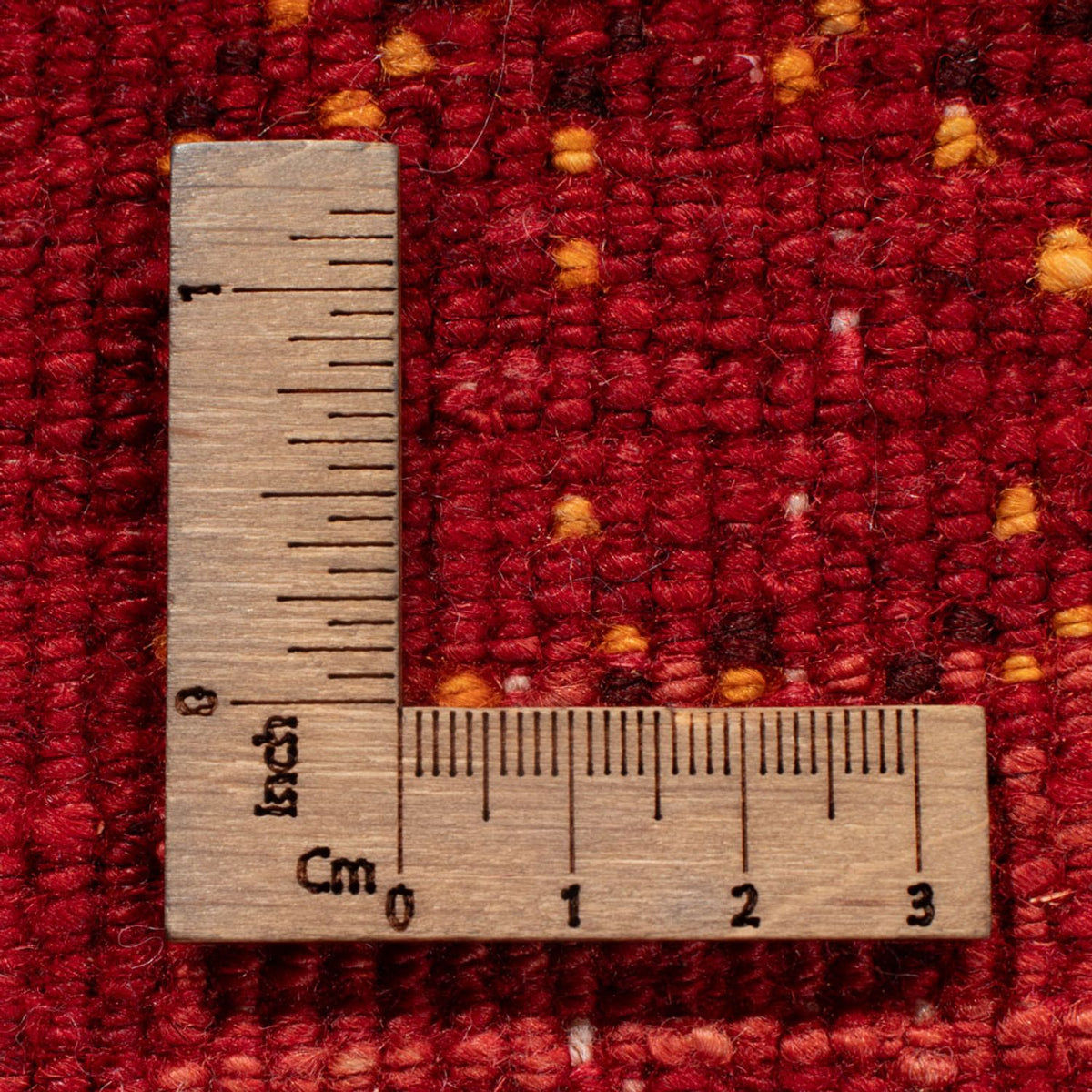 Gabbeh-matta - persisk - 144 x 104 cm - mörkröd