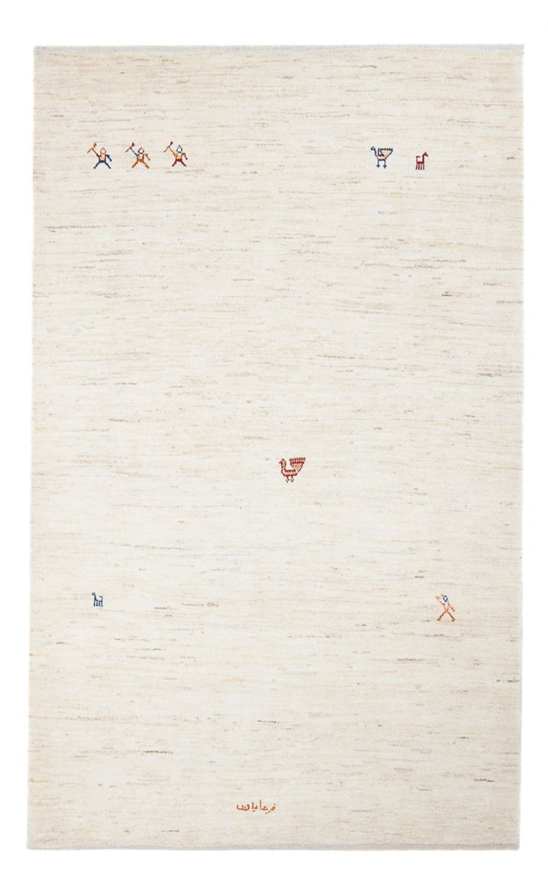 Gabbeh-matta - persisk - 189 x 122 cm - beige