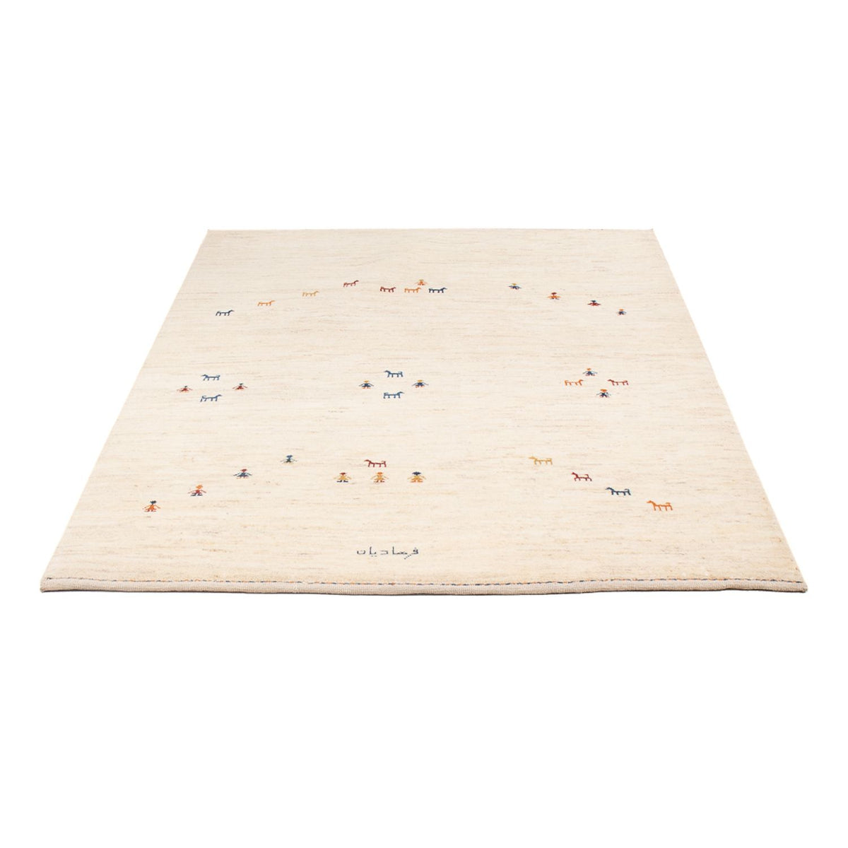 Gabbeh-matta - persisk - 178 x 126 cm - beige
