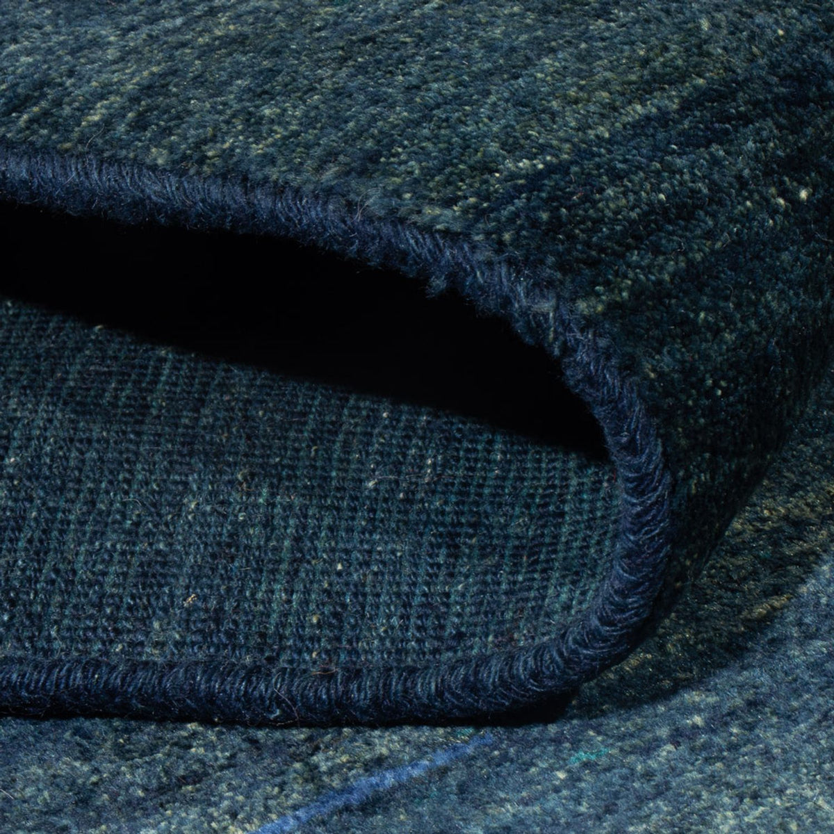 Gabbeh-matta - persisk - 193 x 119 cm - mörkblå