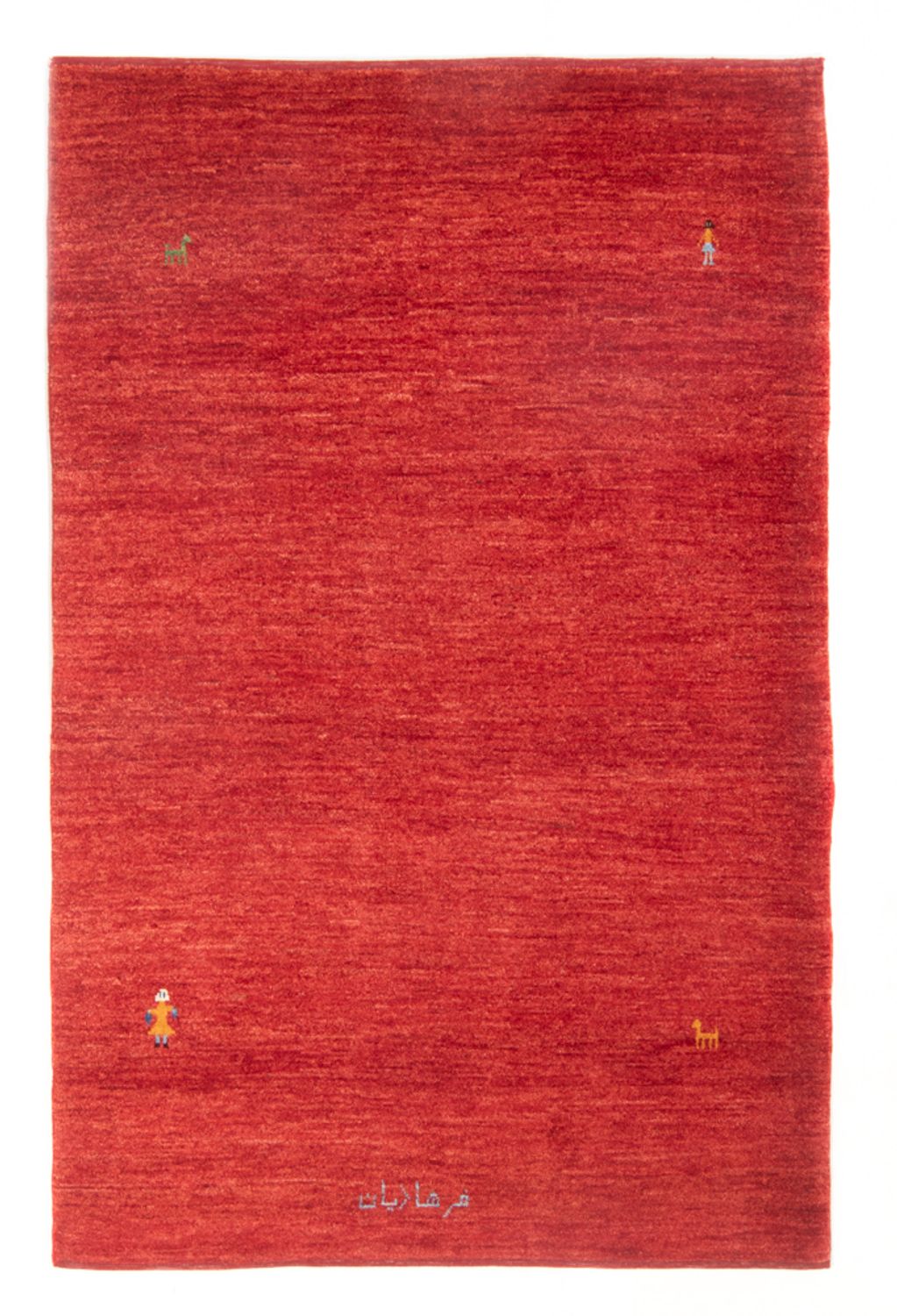 Gabbeh-matta - persisk - 196 x 128 cm - röd