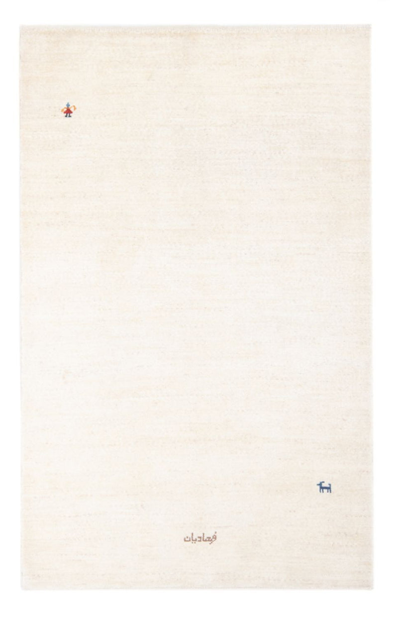 Gabbeh-matta - persisk - 173 x 110 cm - vit