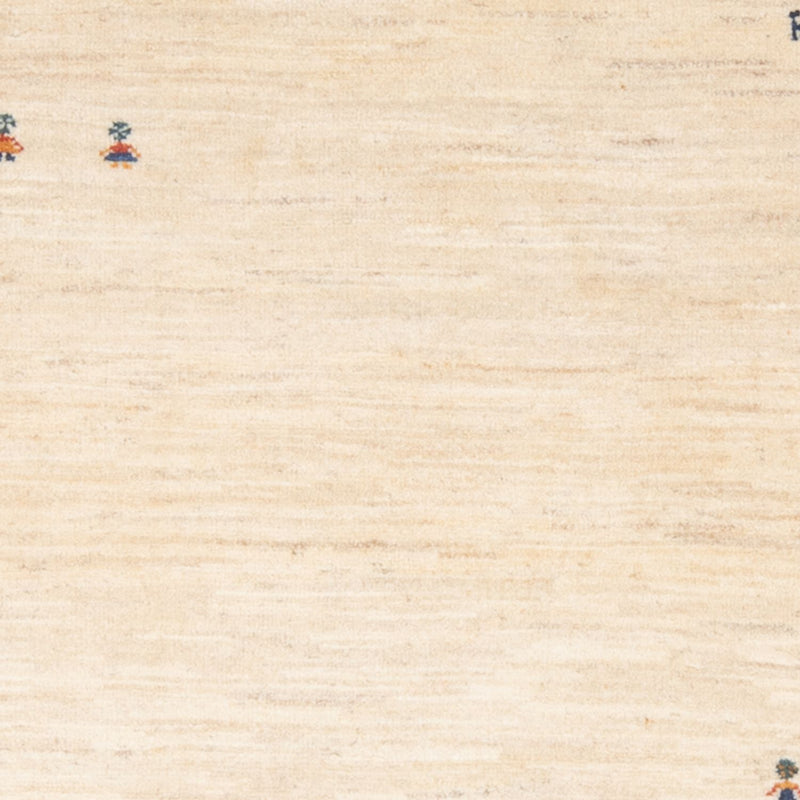 Gabbeh-matta - persisk - 150 x 109 cm - ljusbeige