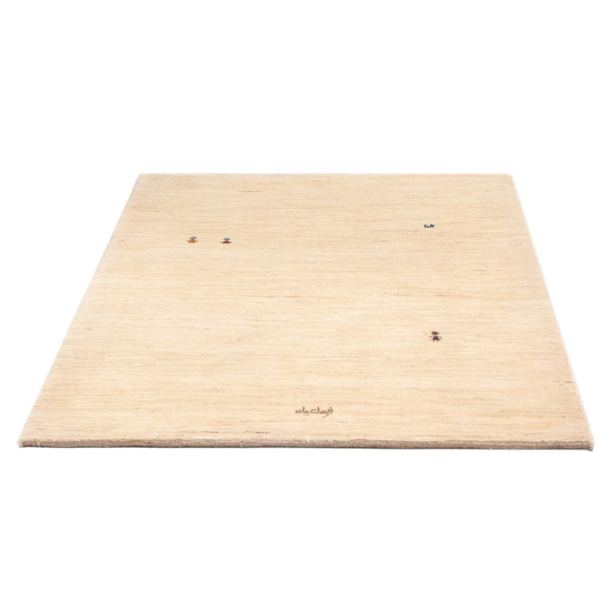 Gabbeh-matta - persisk - 150 x 109 cm - ljusbeige